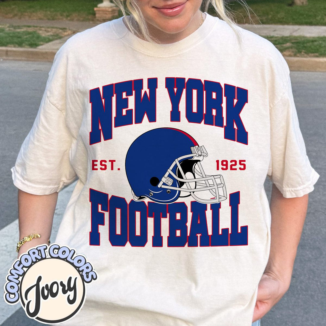 Unisex New York football vintage t-shirt for men and women