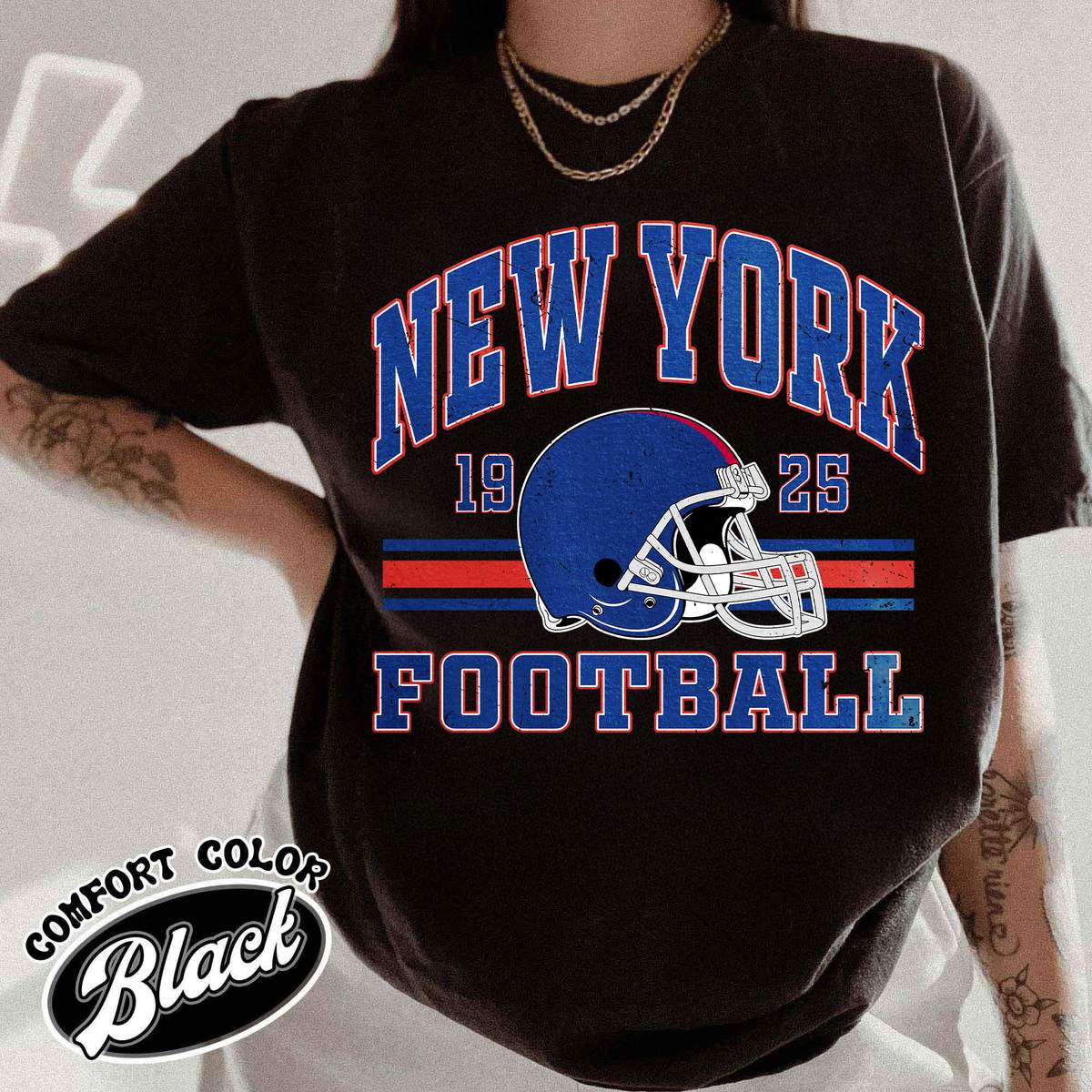 Unisex New York football vintage t-shirt for men and women