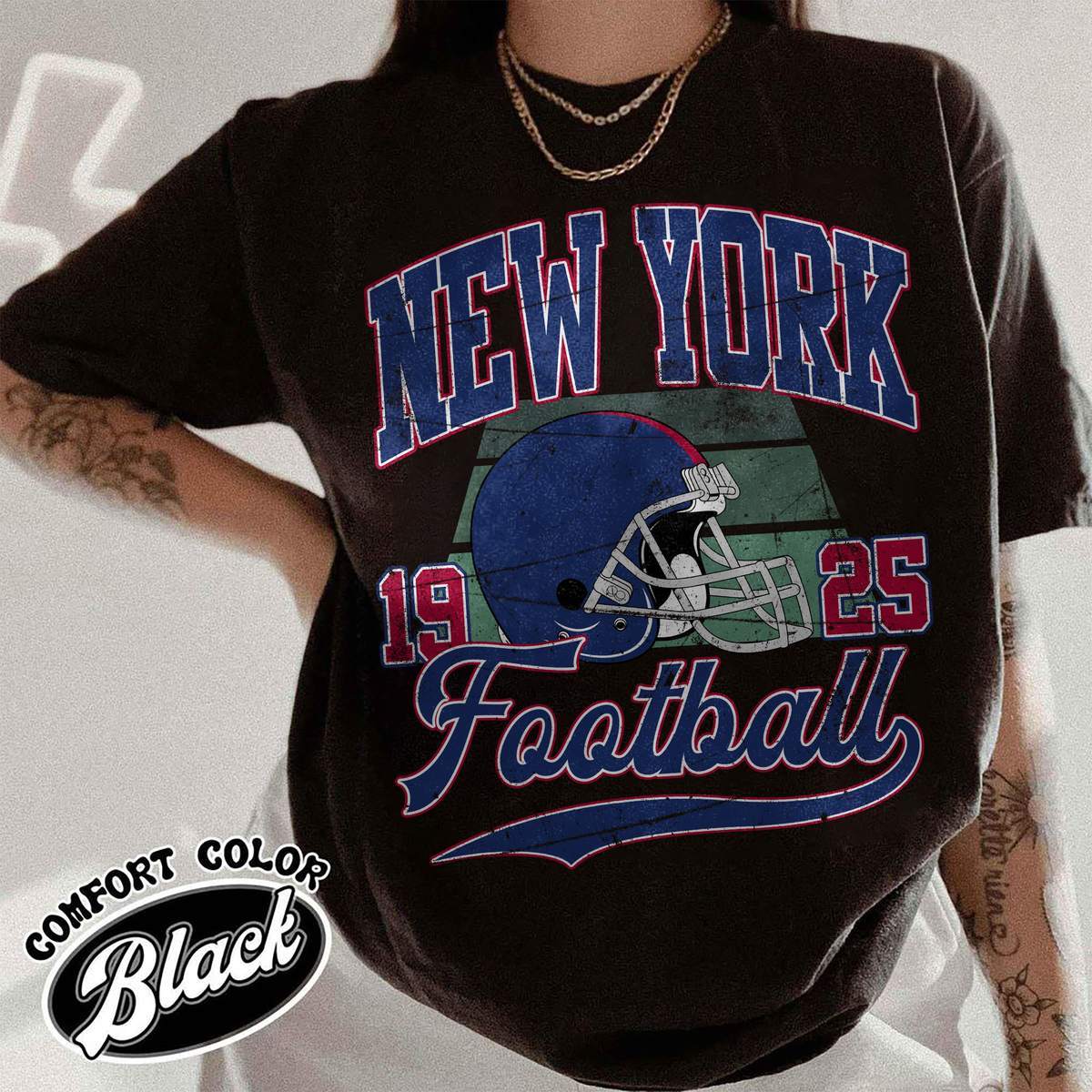 Unisex New York football vintage t-shirt for men and women