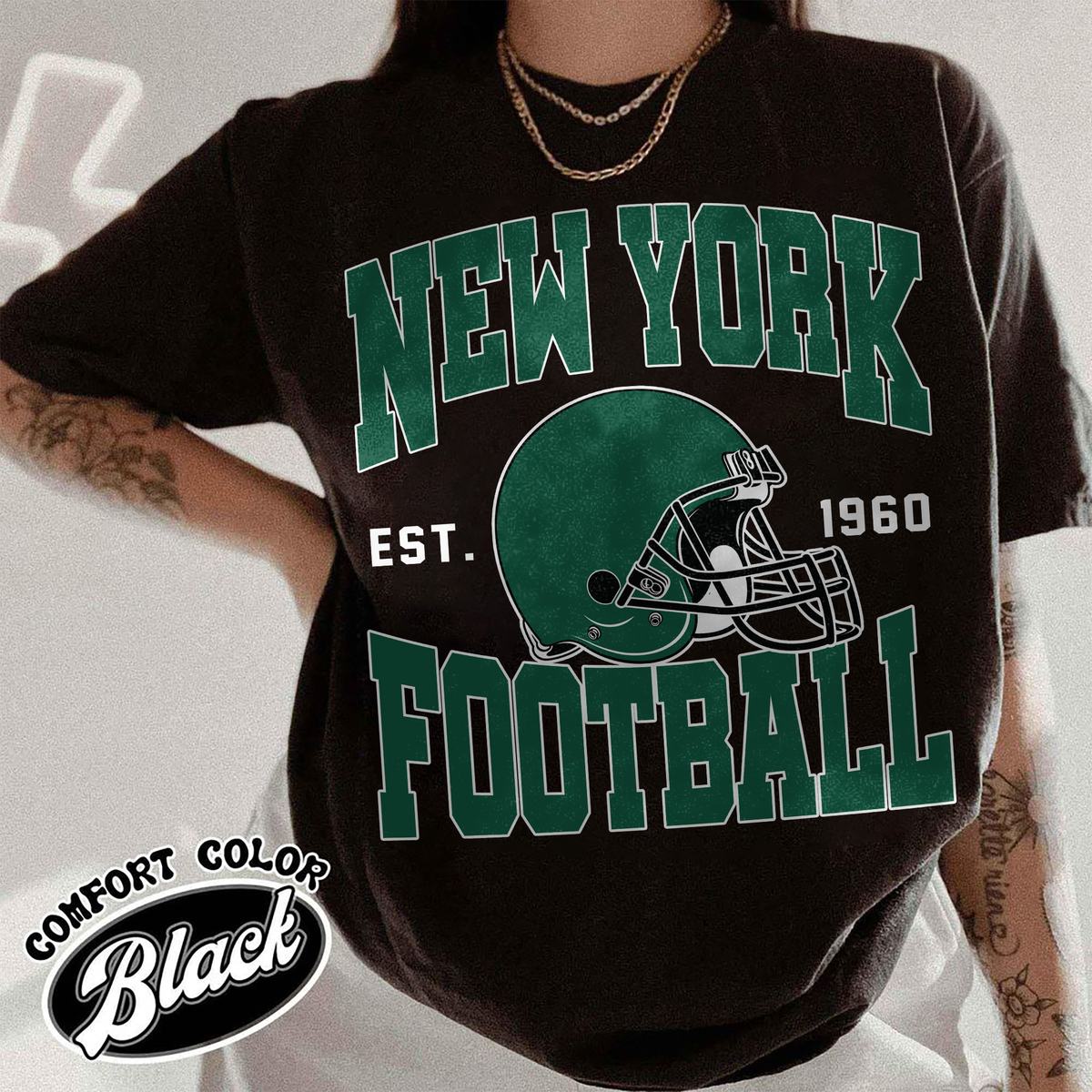 Unisex New York football vintage t-shirt for men and women