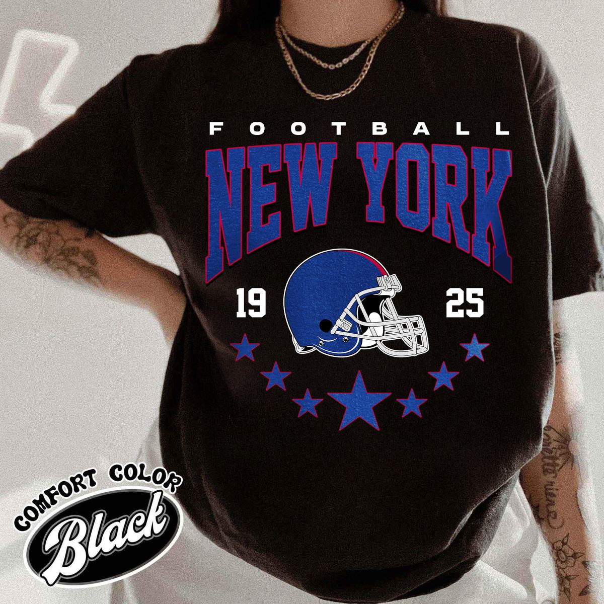 Unisex New York football vintage t-shirt for men and women