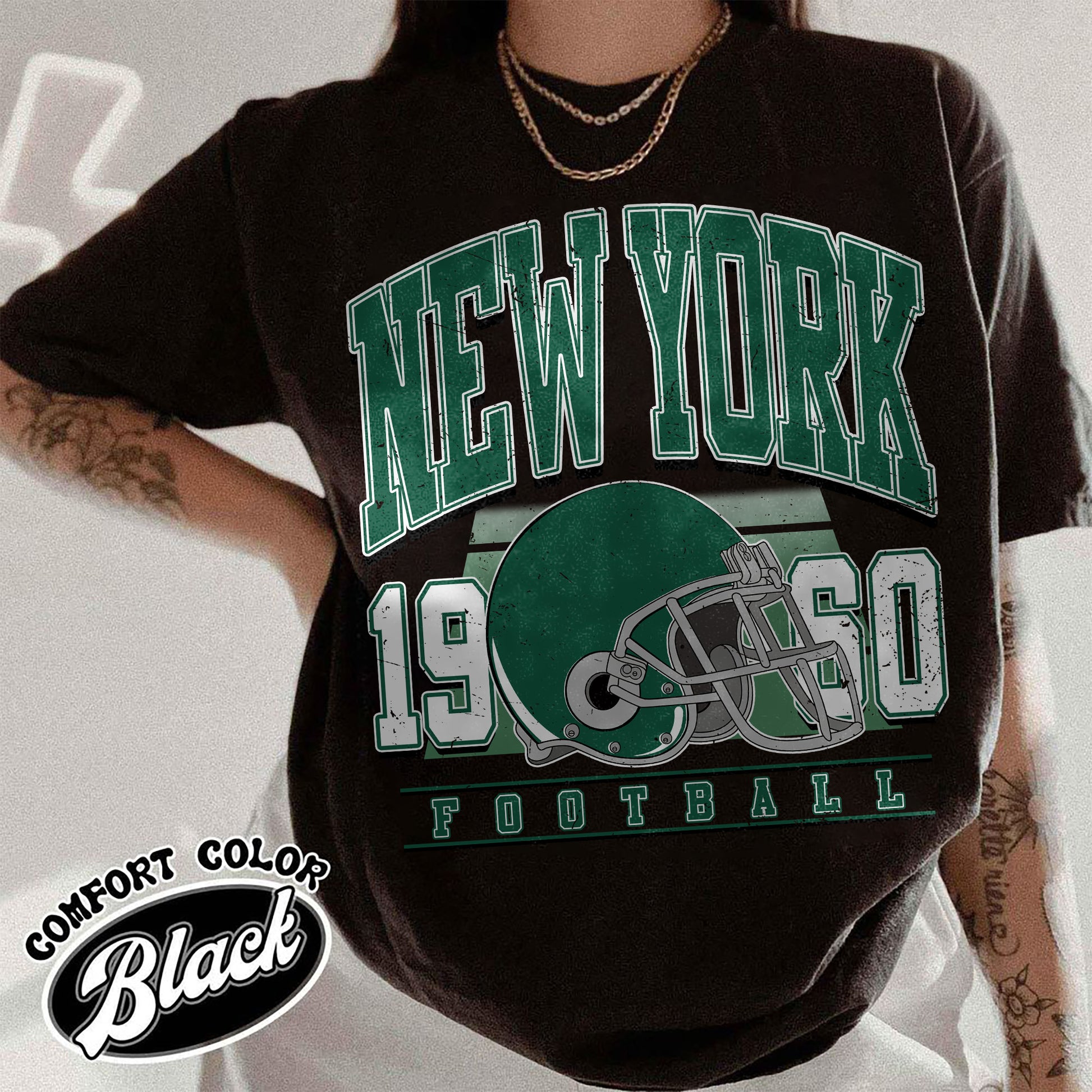 Unisex New York football vintage t-shirt for men and women