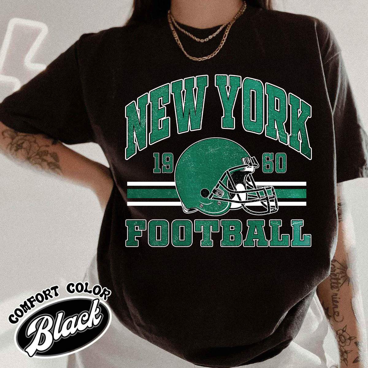 Unisex New York football vintage t-shirt for men and women