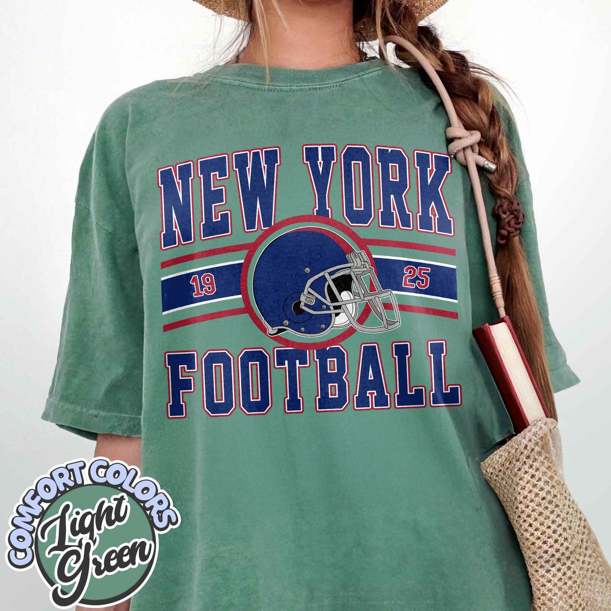 Unisex New York football vintage t-shirt for men and women