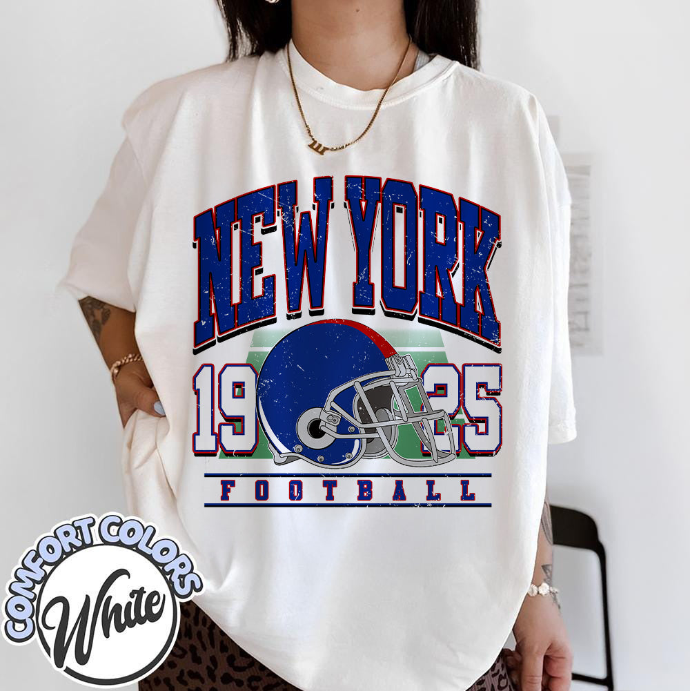 Unisex New York football vintage t-shirt for men and women