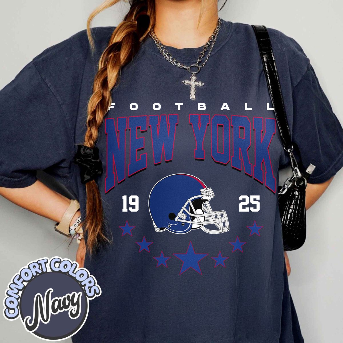Unisex New York football vintage t-shirt for men and women