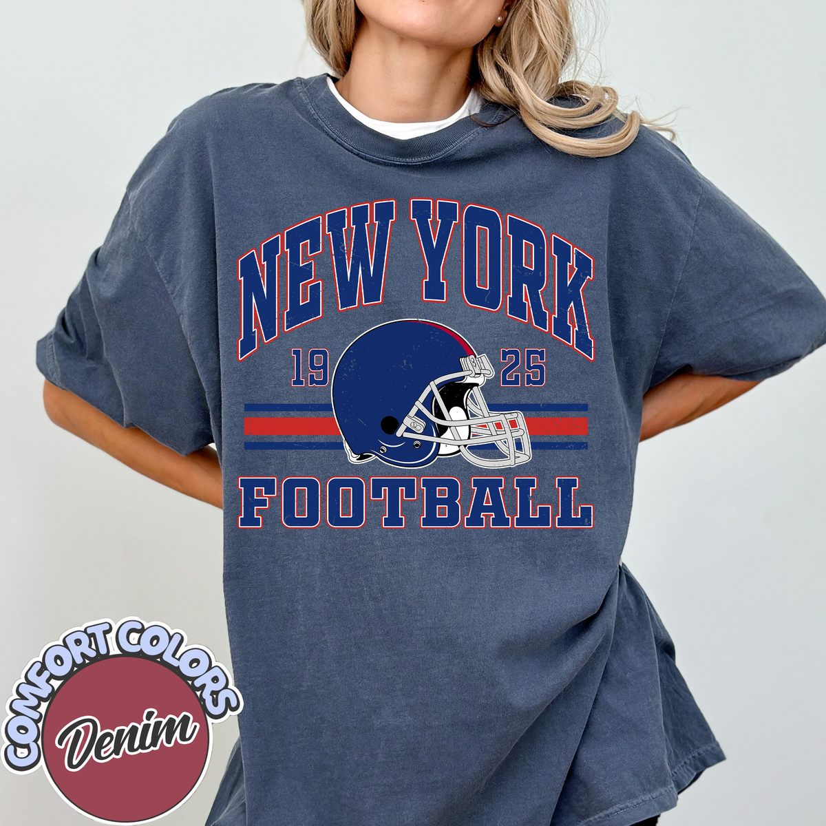 Unisex New York football vintage t-shirt for men and women