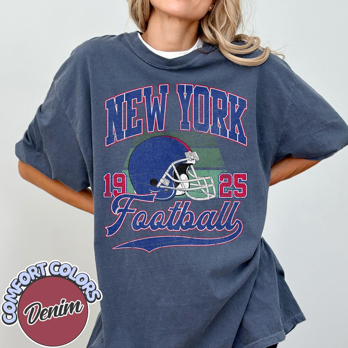Unisex New York football vintage t-shirt for men and women