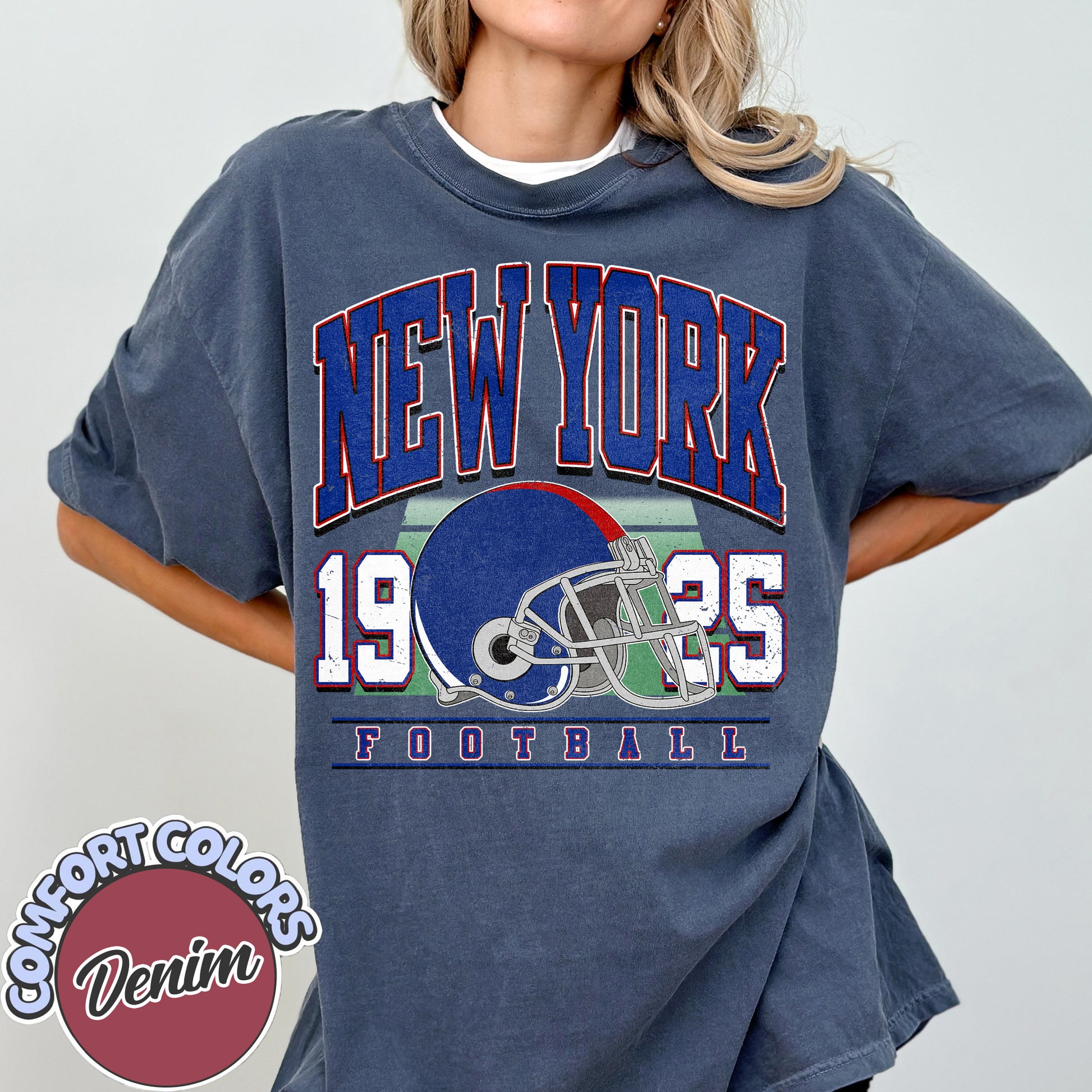 Unisex New York football vintage t-shirt for men and women