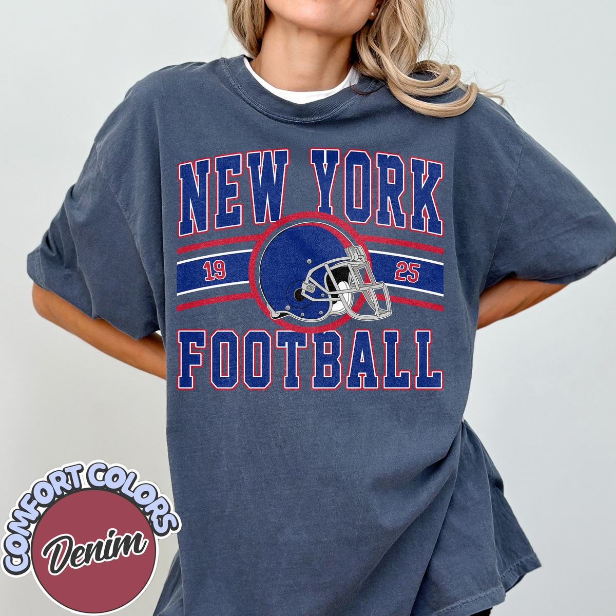 Unisex New York football vintage t-shirt for men and women