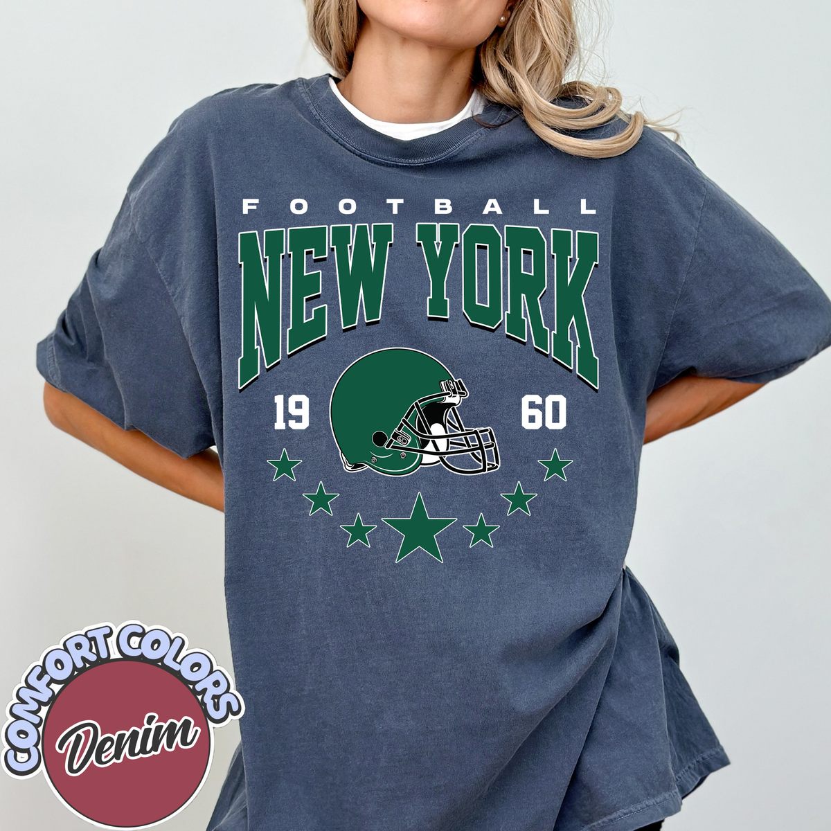 Unisex New York football vintage t-shirt for men and women