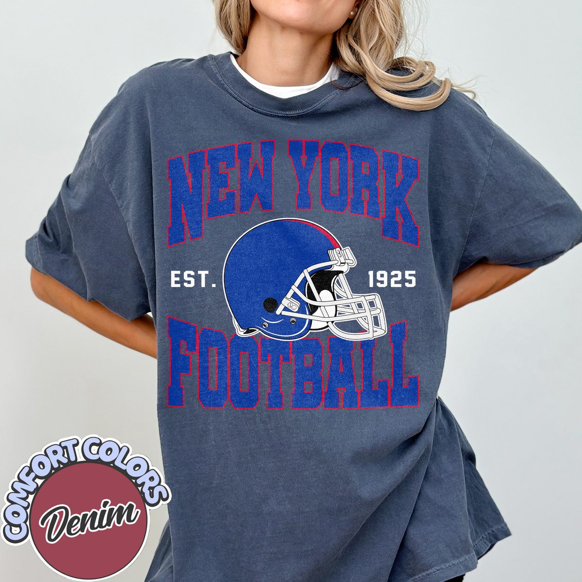 Unisex New York football vintage t-shirt for men and women