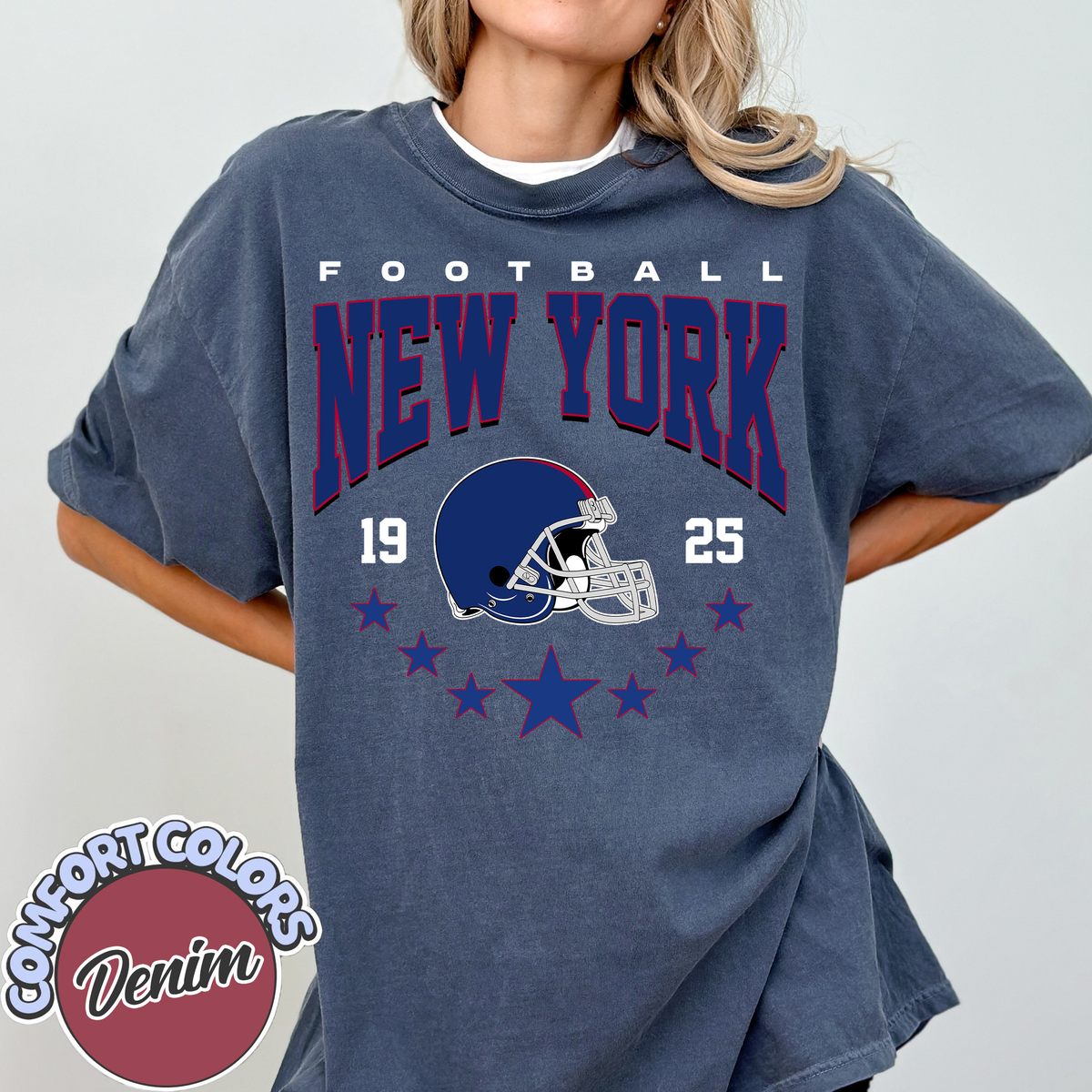 Unisex New York football vintage t-shirt for men and women
