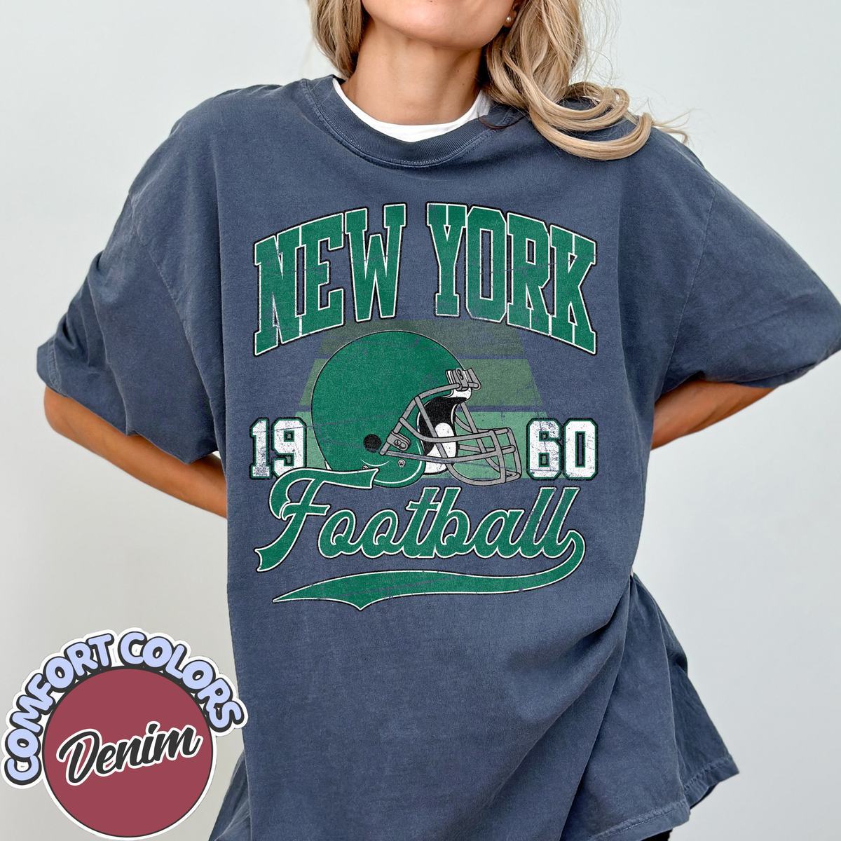 Unisex New York football vintage t-shirt for men and women