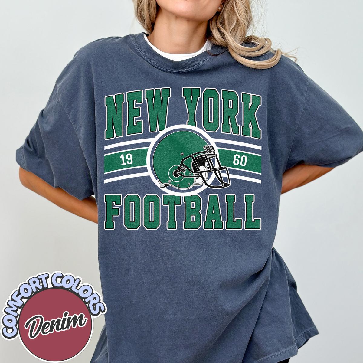 Unisex New York football vintage t-shirt for men and women