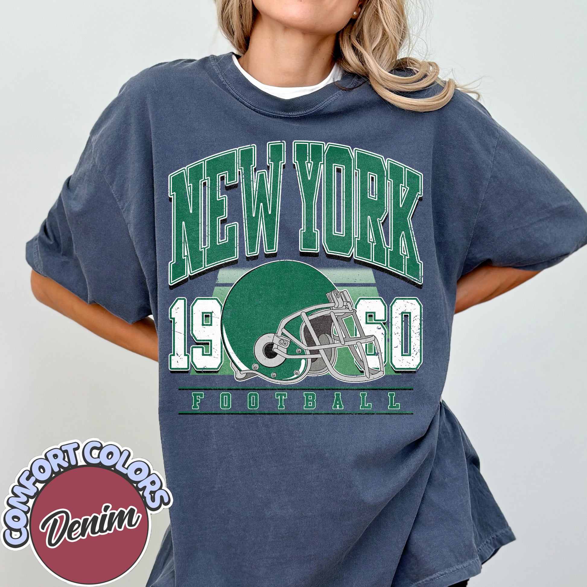 Unisex New York football vintage t-shirt for men and women