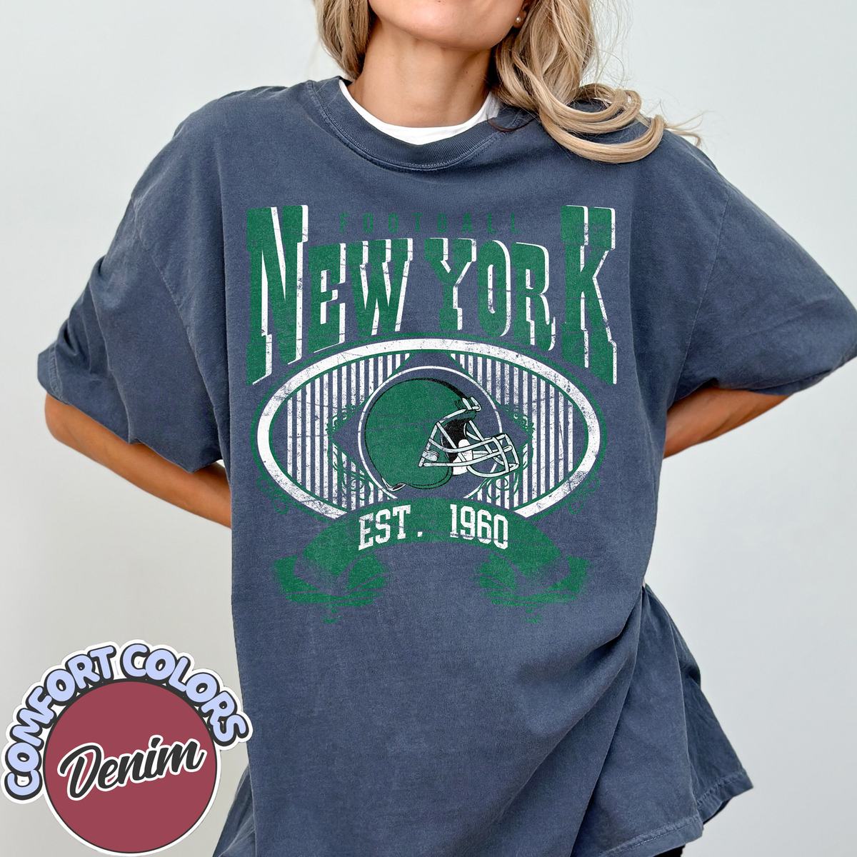 Unisex New York football vintage t-shirt for men and women