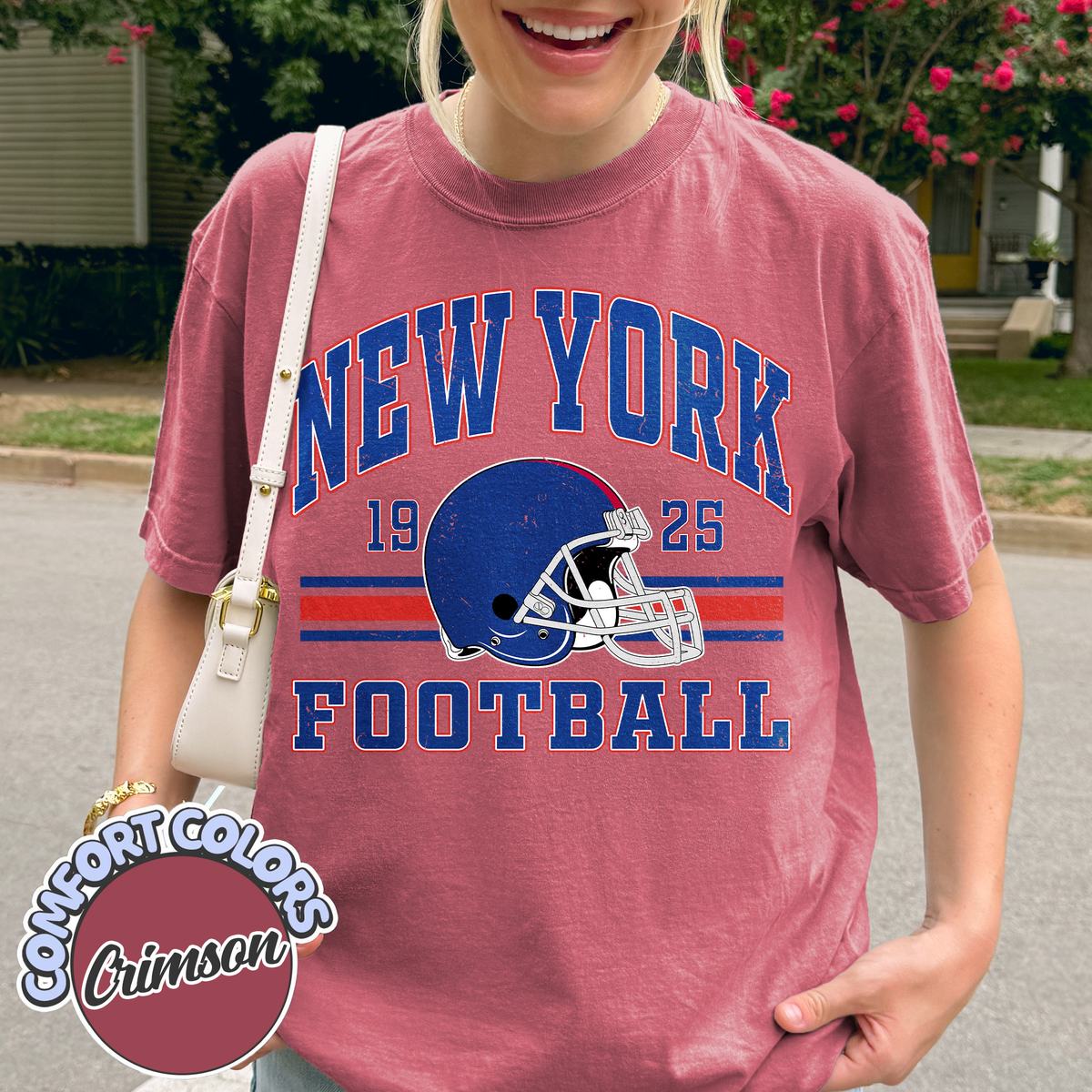 Unisex New York football vintage t-shirt for men and women