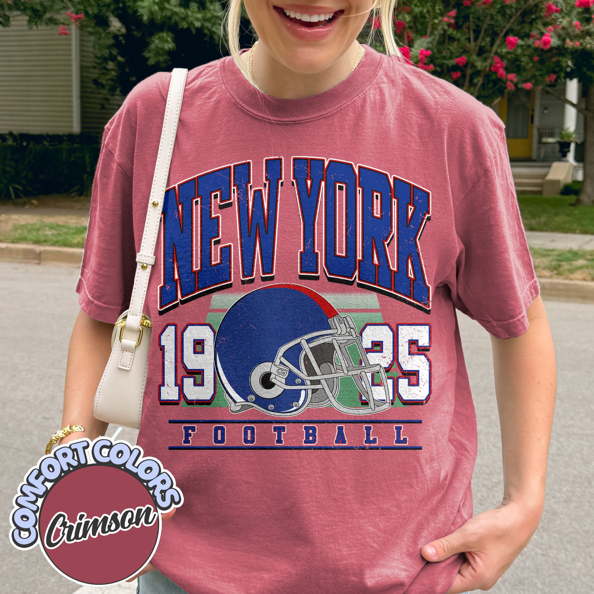 Unisex New York football vintage t-shirt for men and women