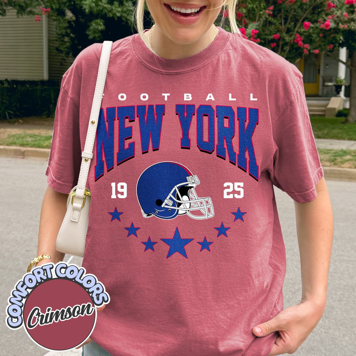 Unisex New York football vintage t-shirt for men and women