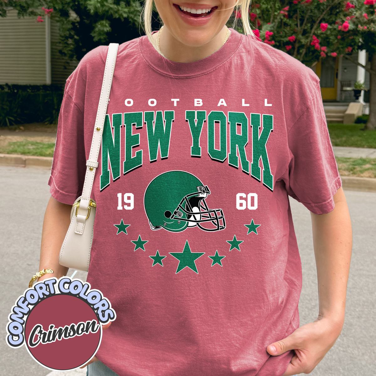 Unisex New York football vintage t-shirt for men and women