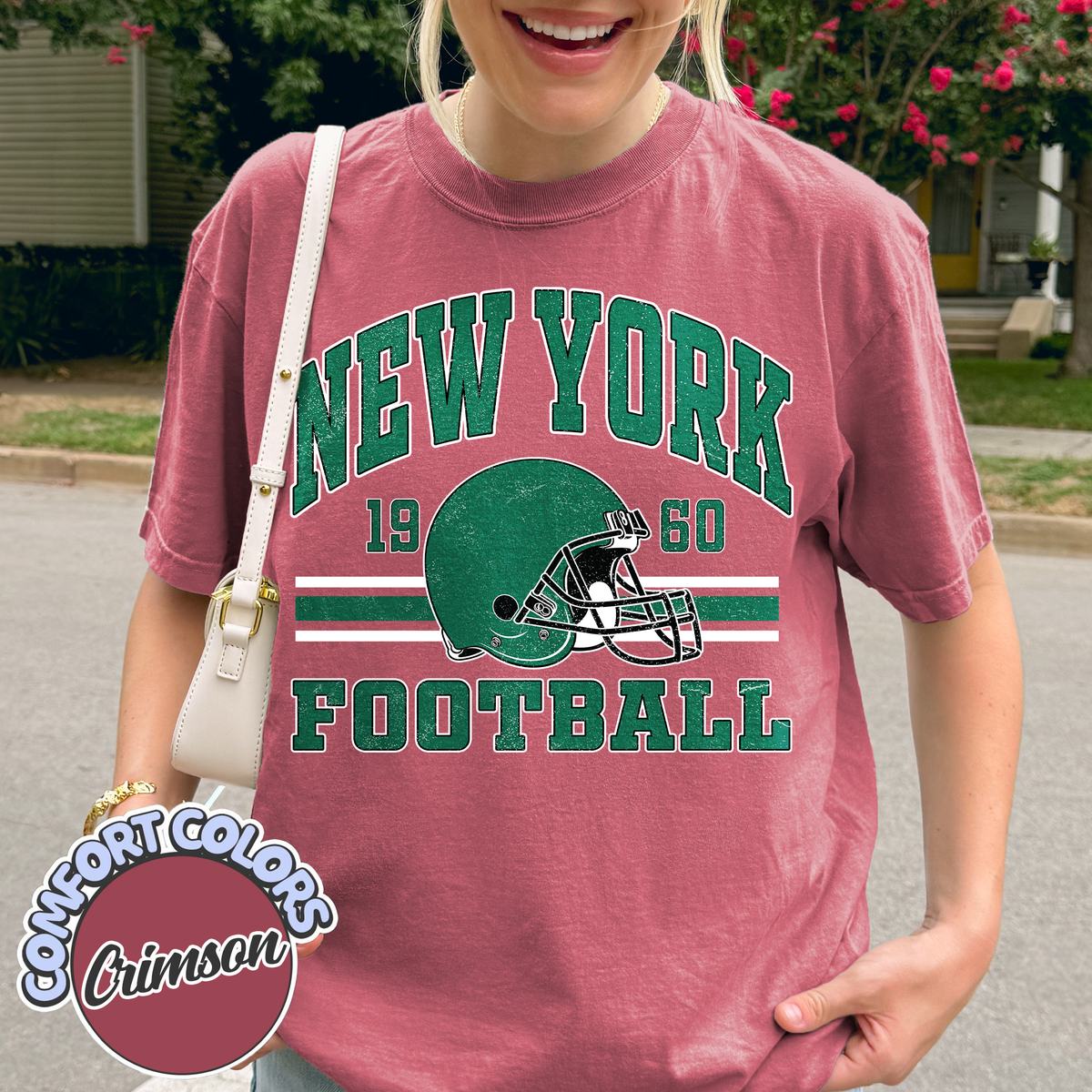 Unisex New York football vintage t-shirt for men and women