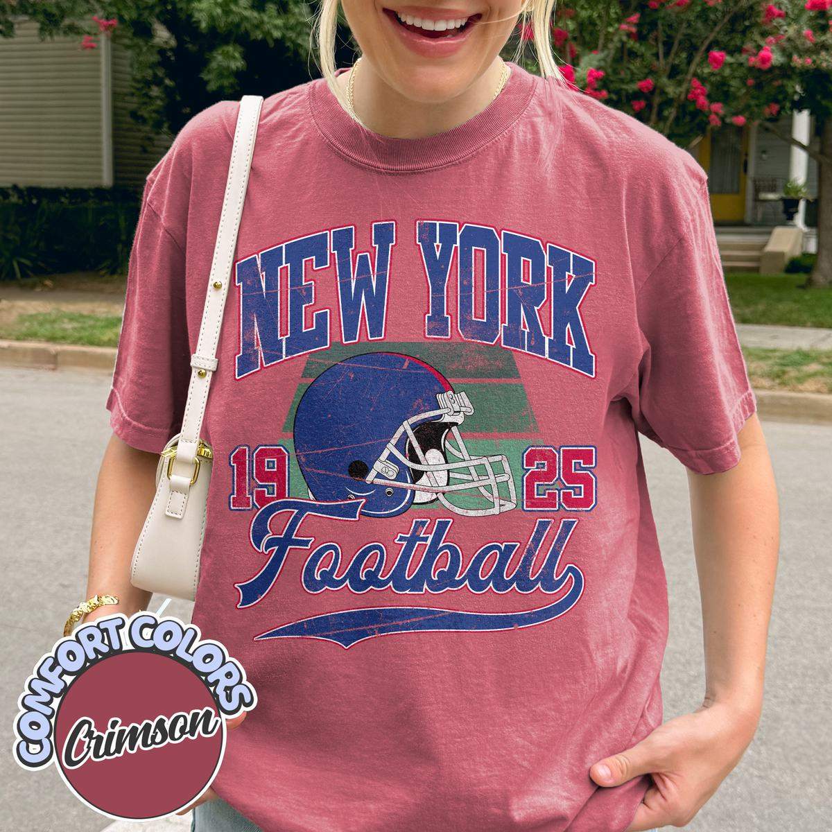 Unisex New York football vintage t-shirt for men and women