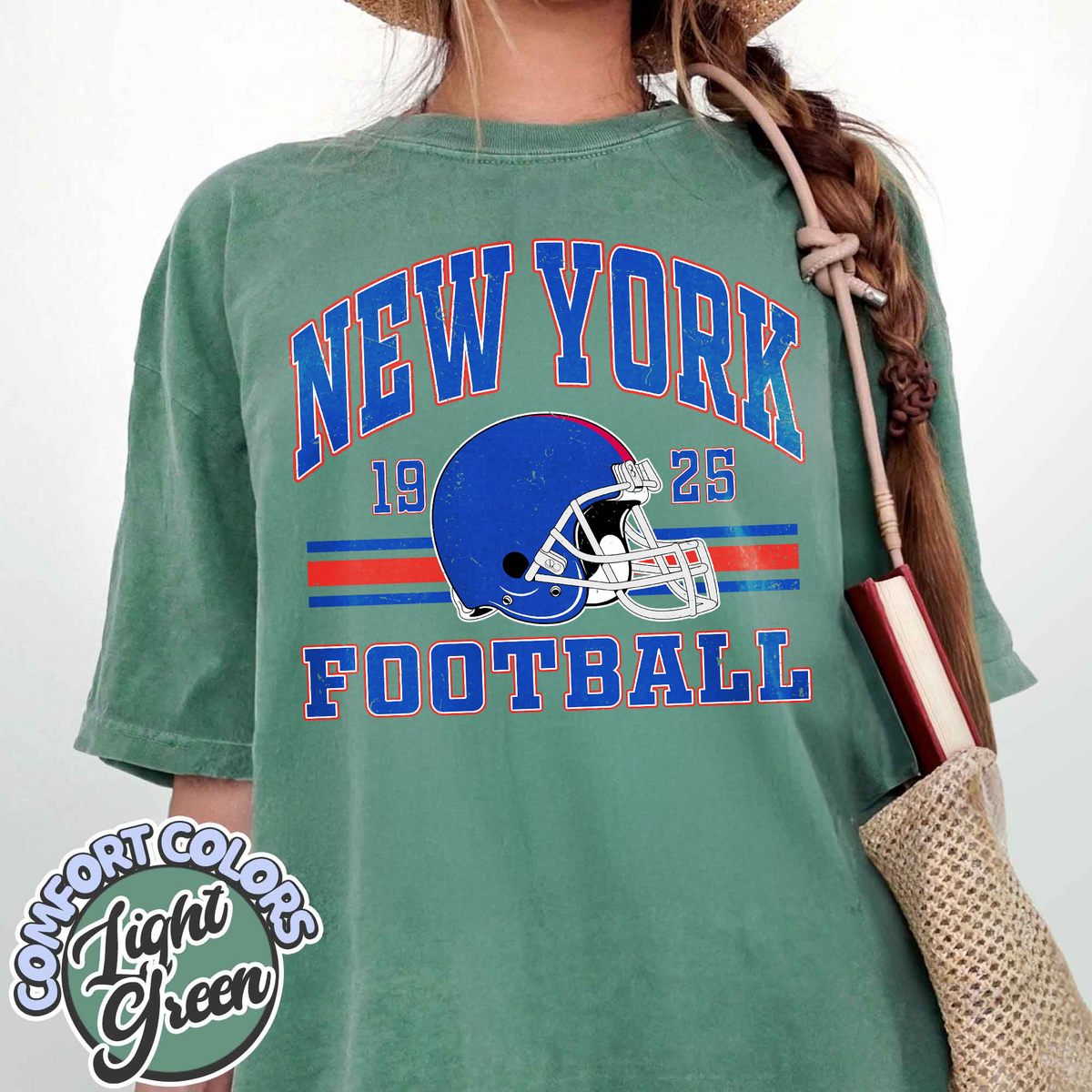 Unisex New York football vintage t-shirt for men and women
