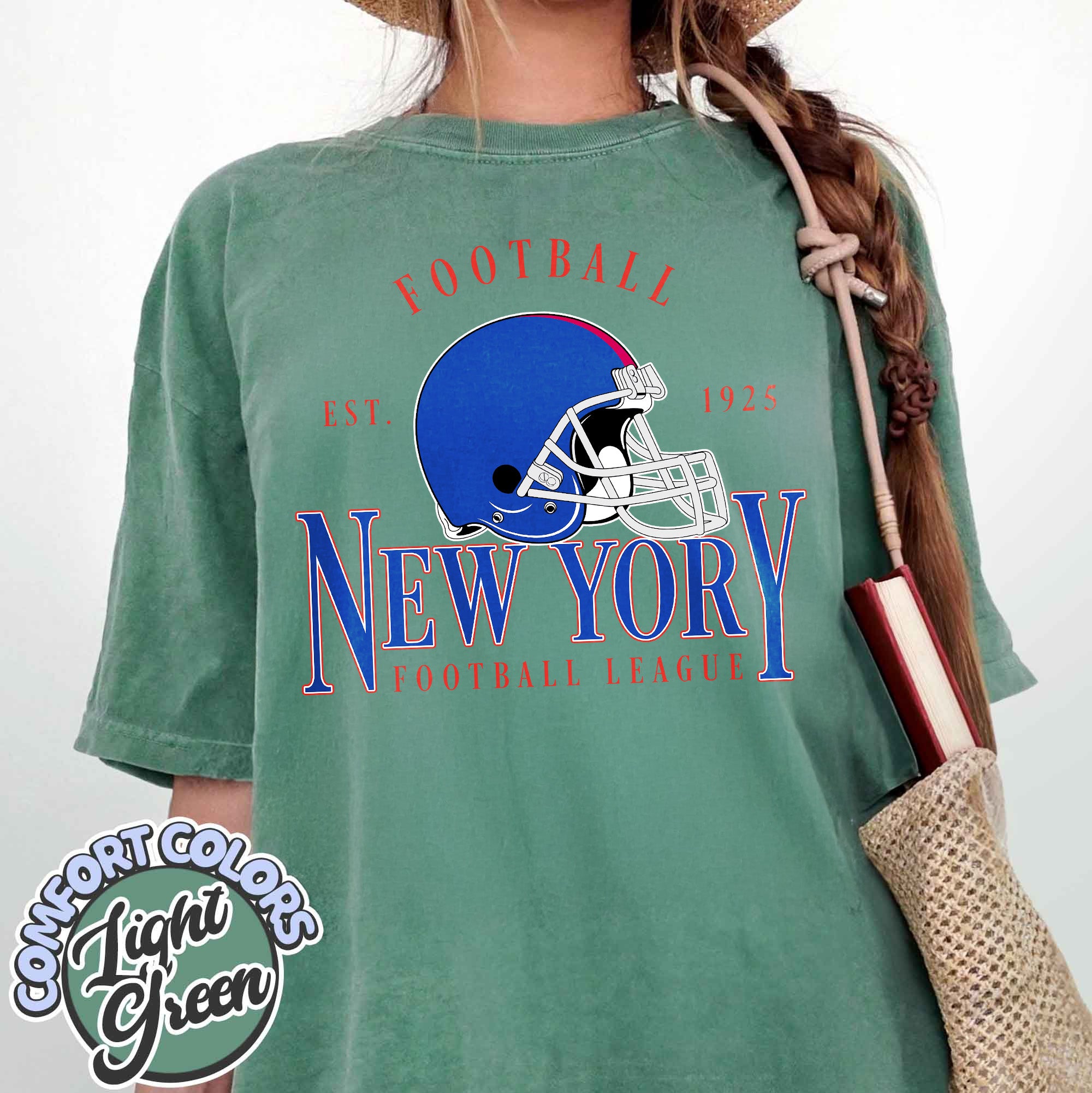 Unisex New York football vintage t-shirt for men and women