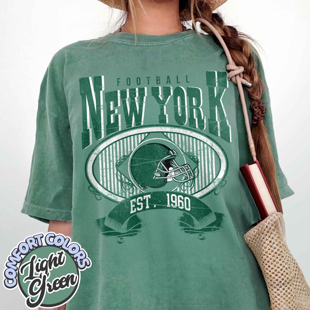 Unisex New York football vintage t-shirt for men and women