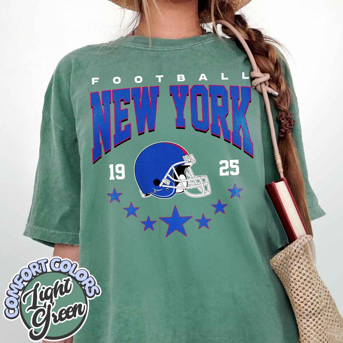 Unisex New York football vintage t-shirt for men and women