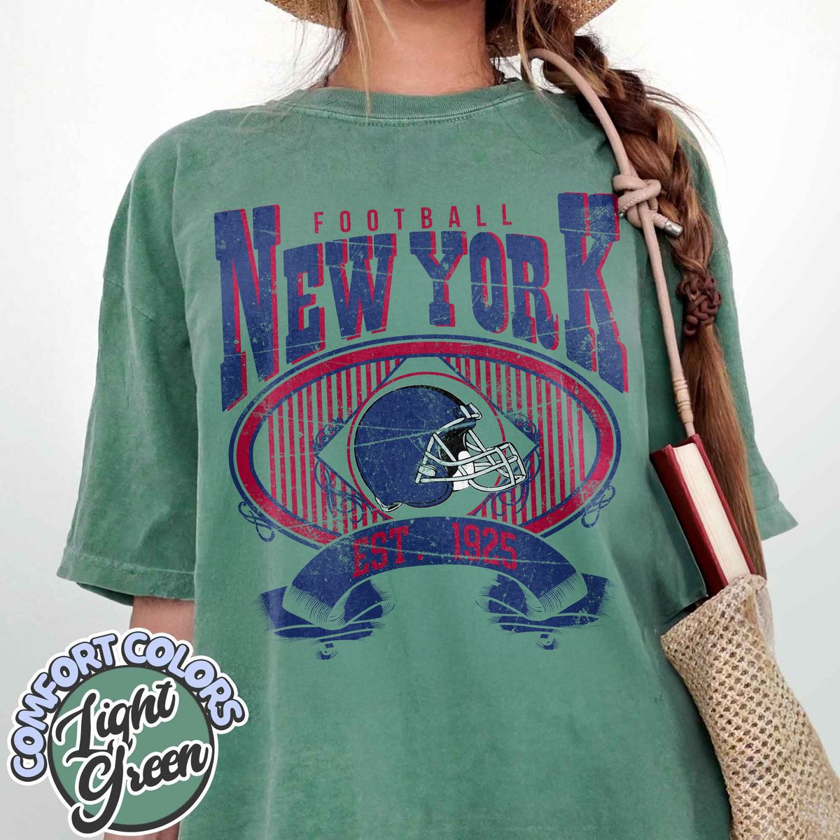 Unisex New York football vintage t-shirt for men and women