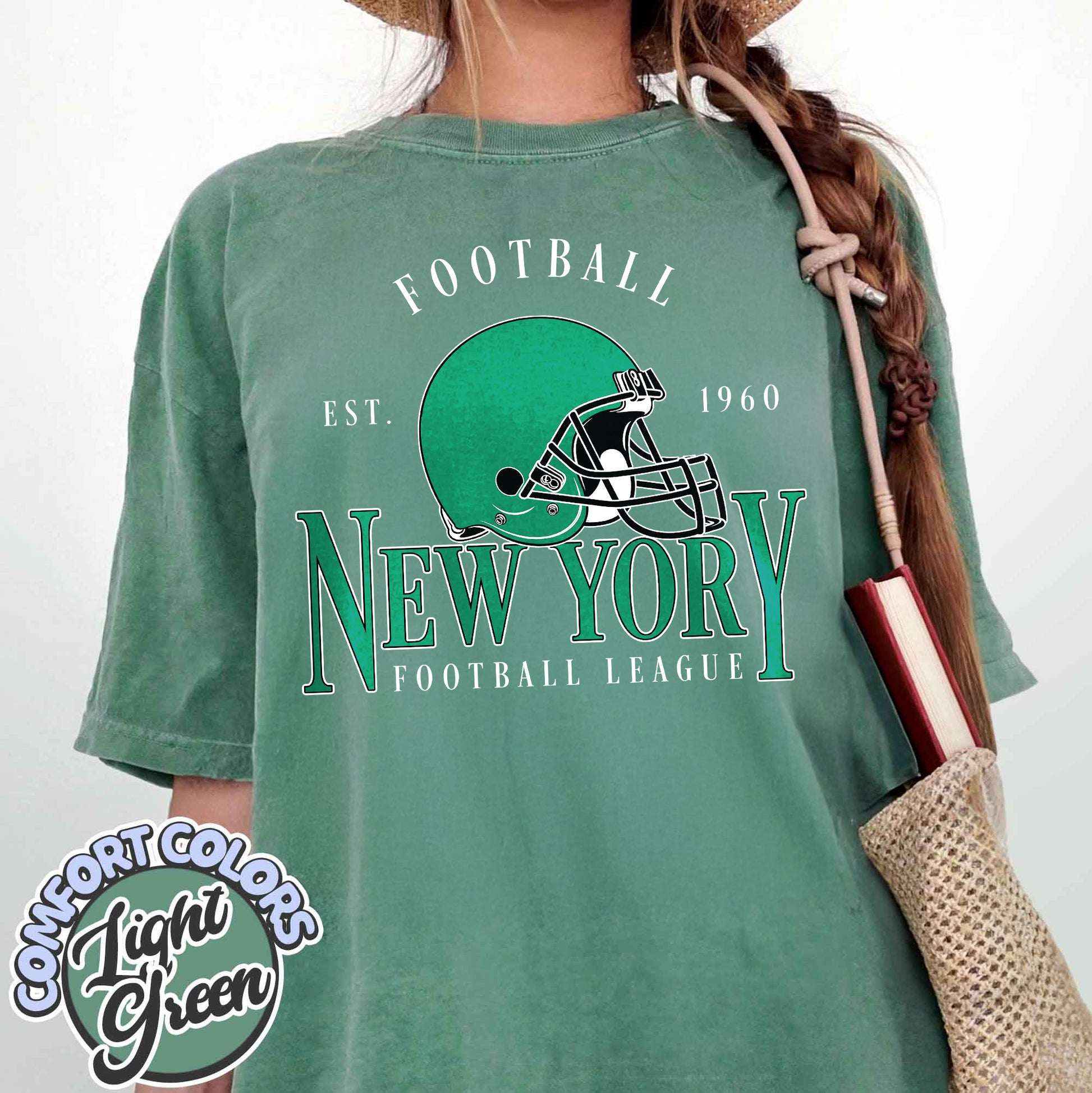 Unisex New York football vintage t-shirt for men and women