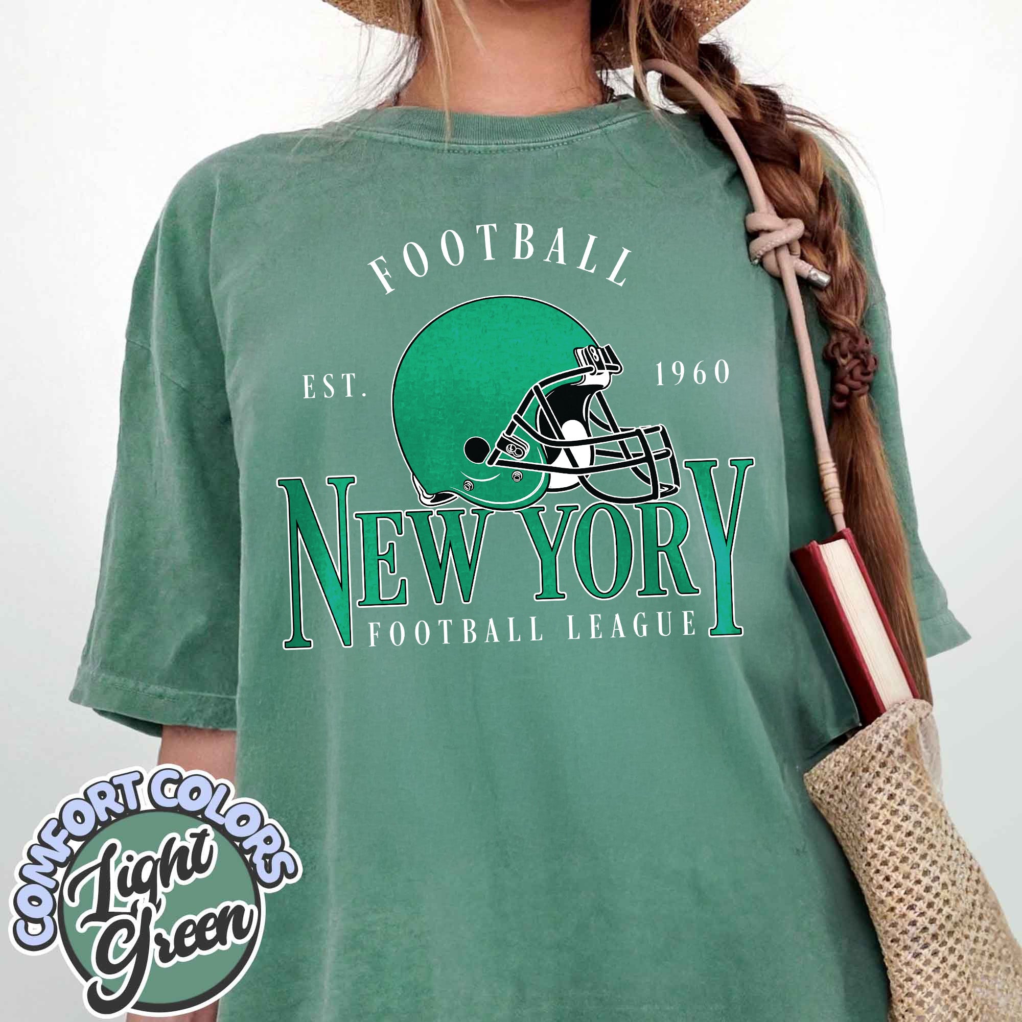 Unisex New York football vintage t-shirt for men and women