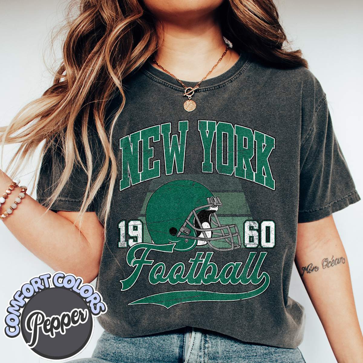 Unisex New York football vintage t-shirt for men and women