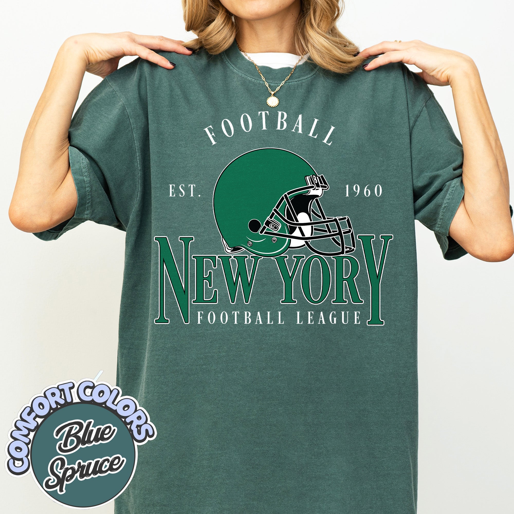 Unisex New York football vintage t-shirt for men and women