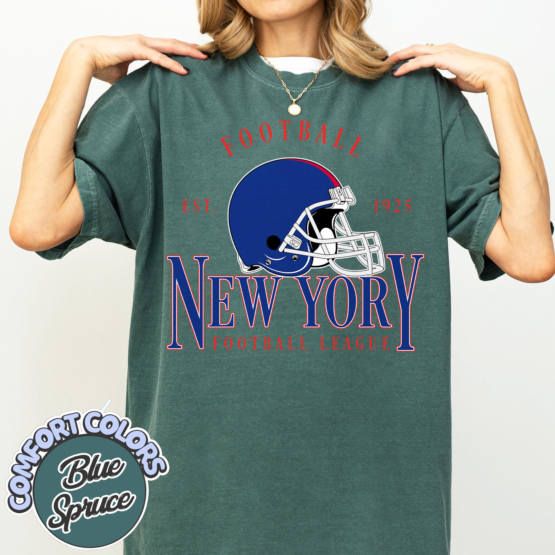 Unisex New York football vintage t-shirt for men and women
