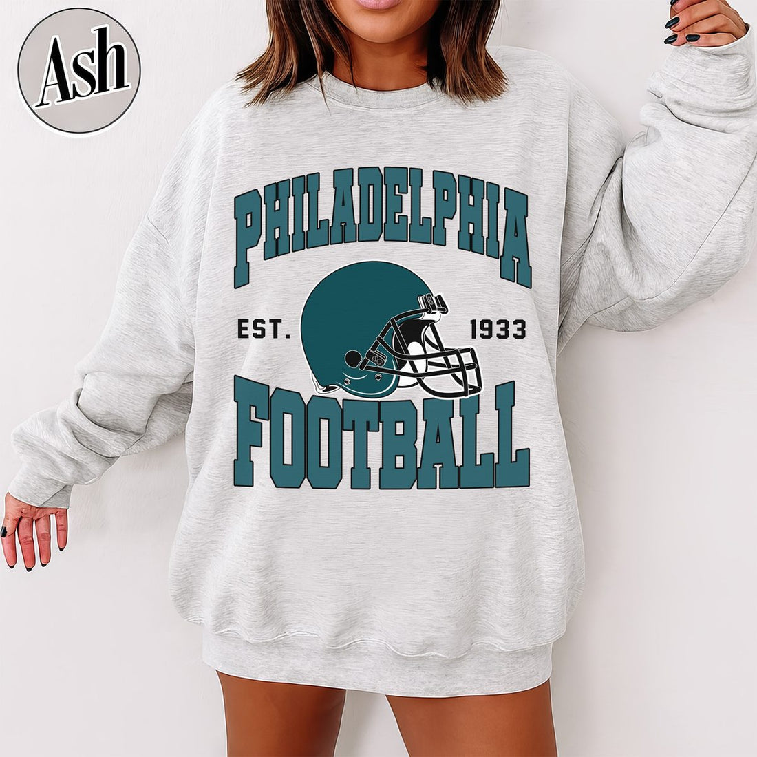 Unisex Philadelphia football vintage crewneck sweatshirt for men and women