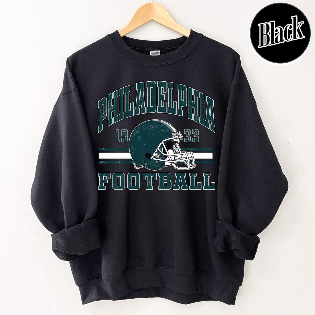 Unisex Philadelphia football vintage crewneck sweatshirt for men and women