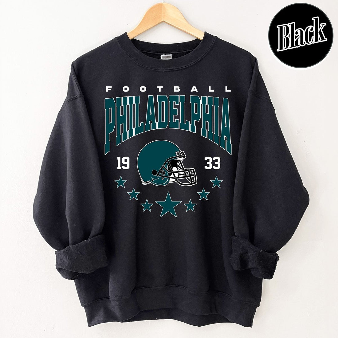 Unisex Philadelphia football vintage crewneck sweatshirt for men and women