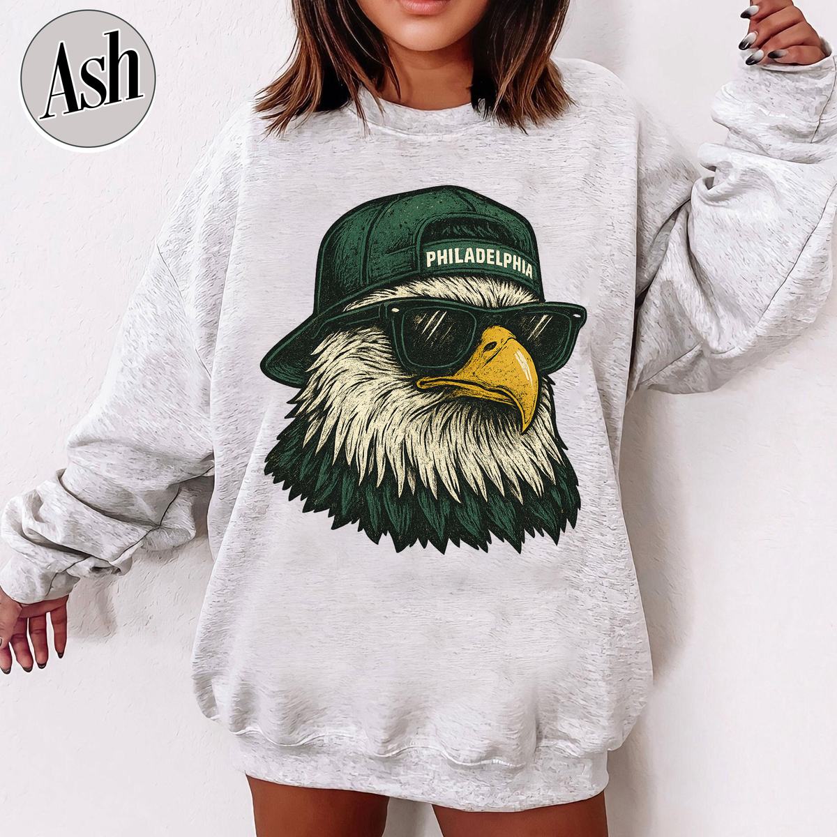 Unisex Philadelphia football vintage crewneck sweatshirt for men and women