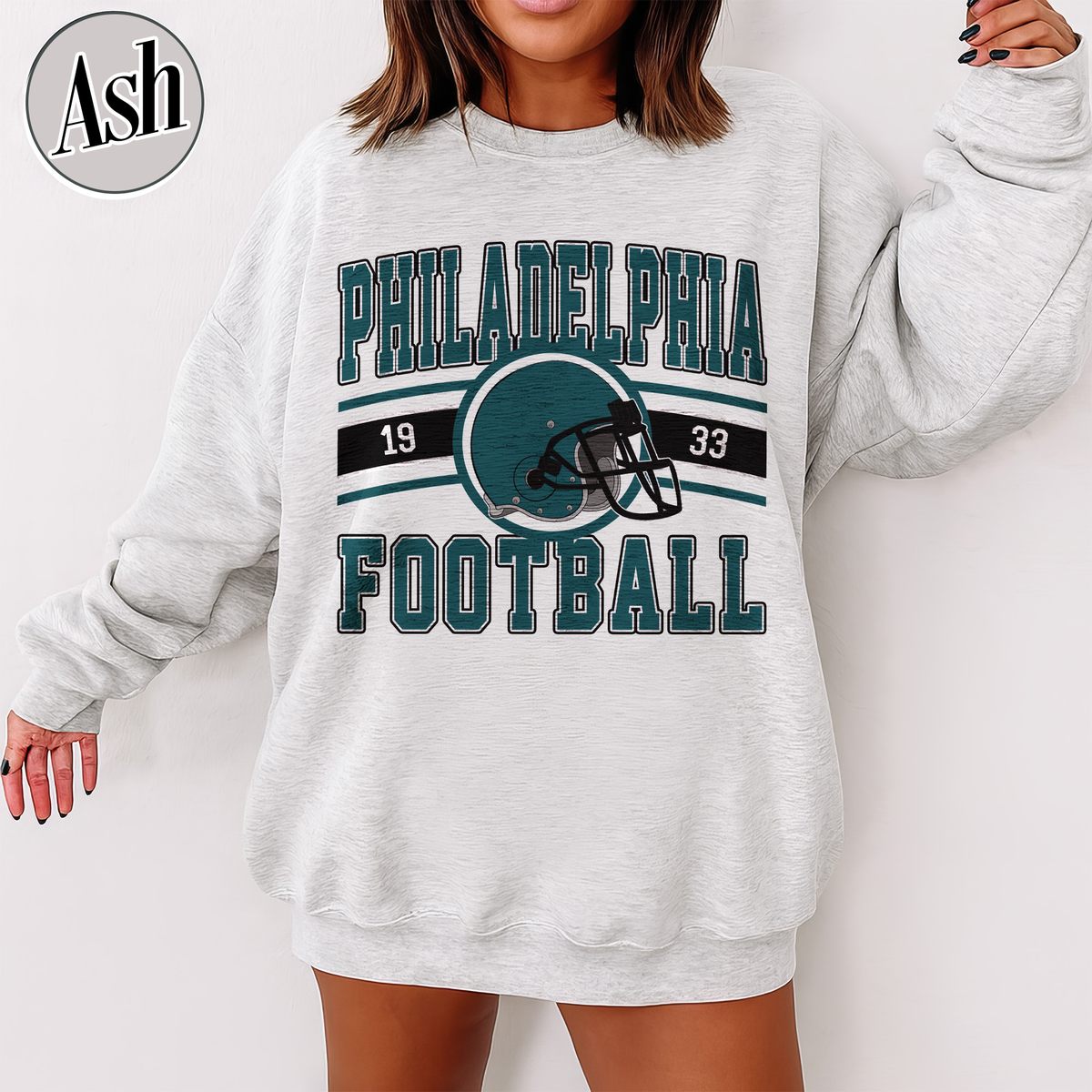 Unisex Philadelphia football vintage crewneck sweatshirt for men and women