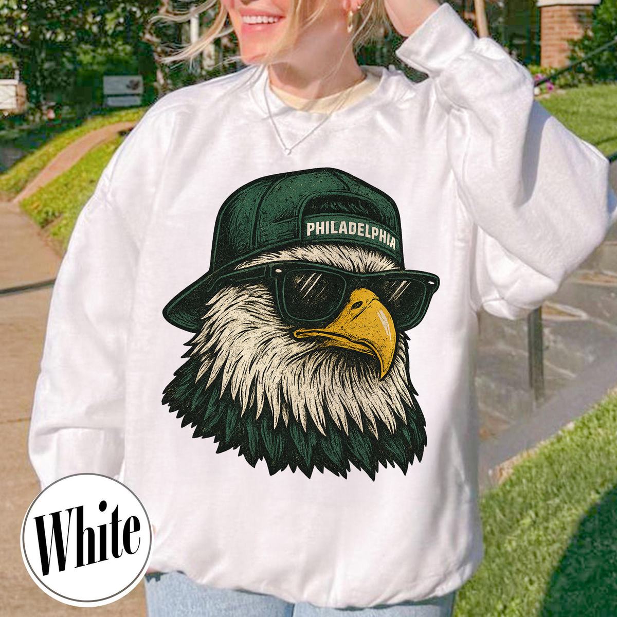 Unisex Philadelphia football vintage crewneck sweatshirt for men and women