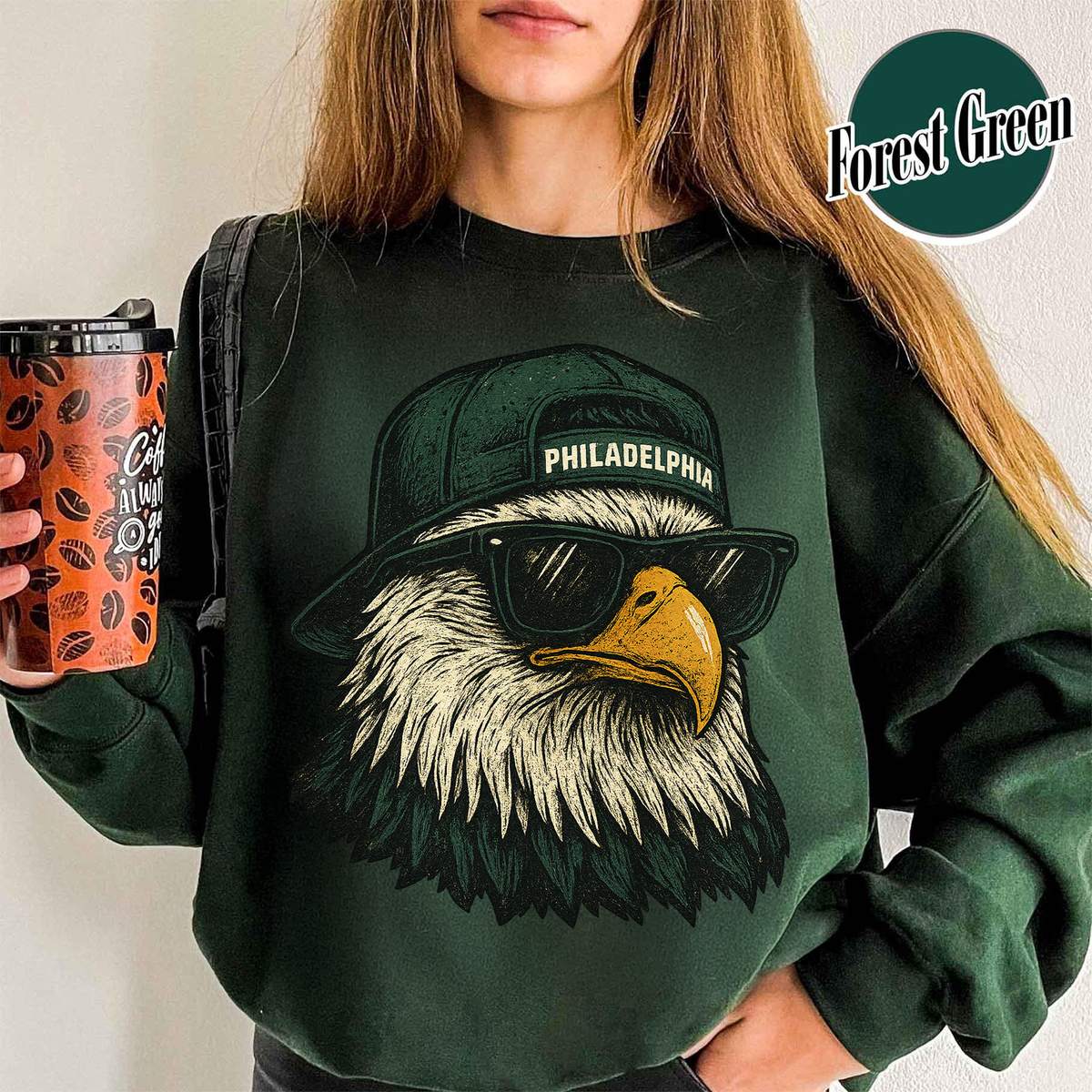 Unisex Philadelphia football vintage crewneck sweatshirt for men and women