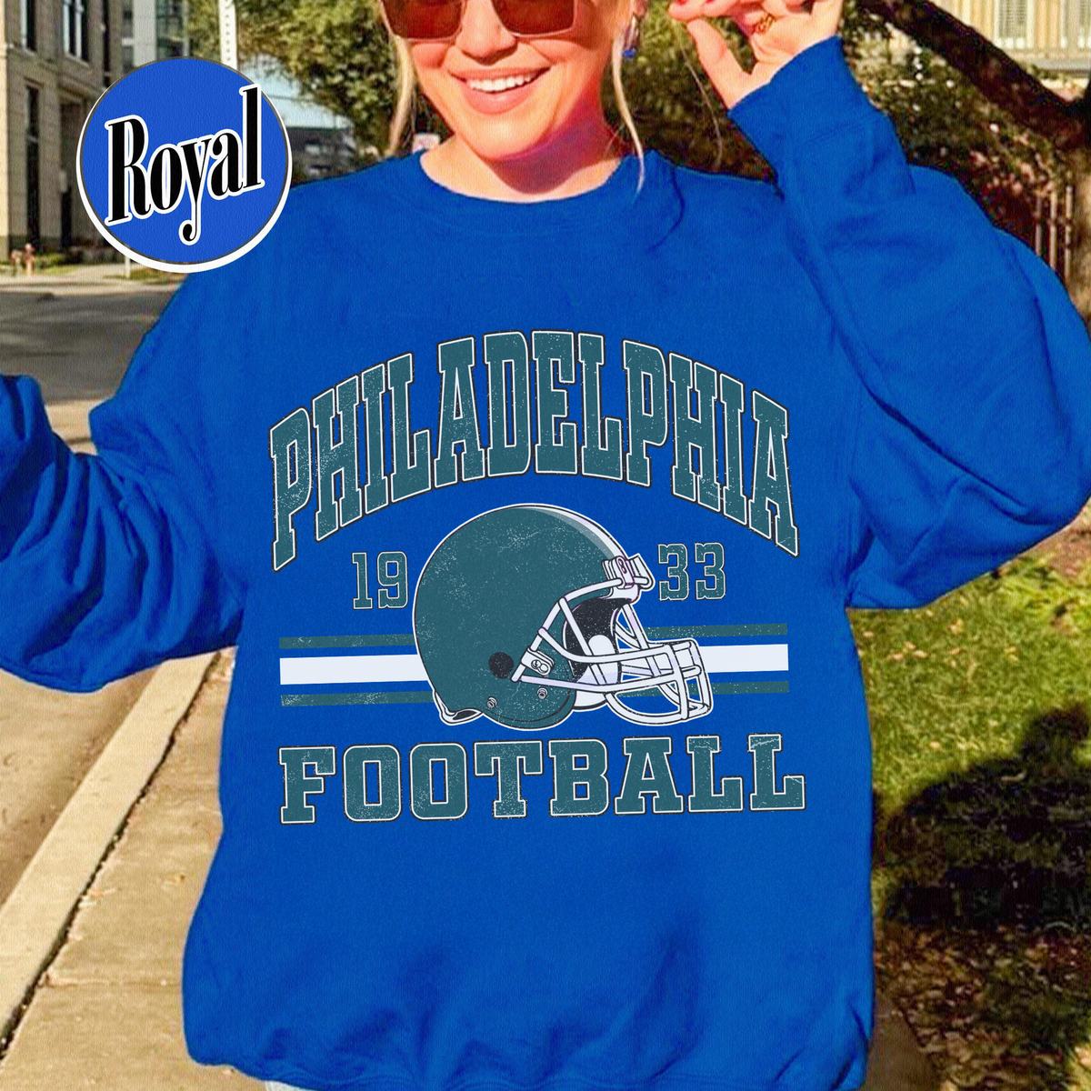 Unisex Philadelphia football vintage crewneck sweatshirt for men and women