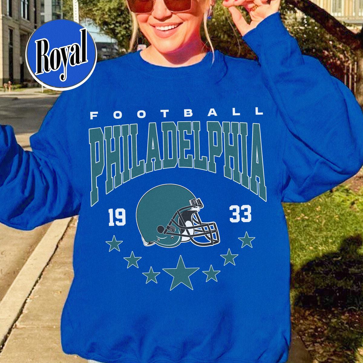 Unisex Philadelphia football vintage crewneck sweatshirt for men and women