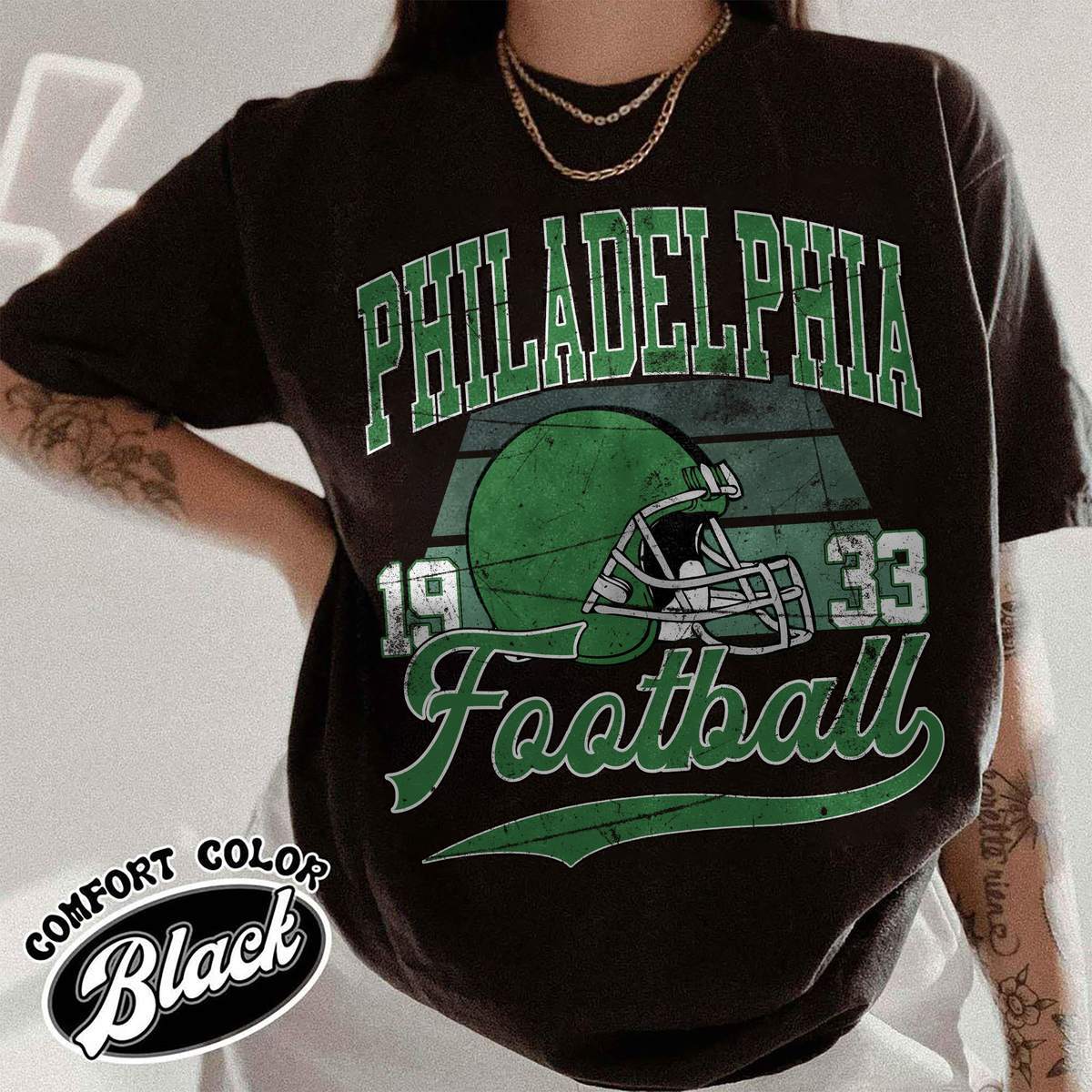 Unisex Philadelphia football vintage t-shirt for men and women