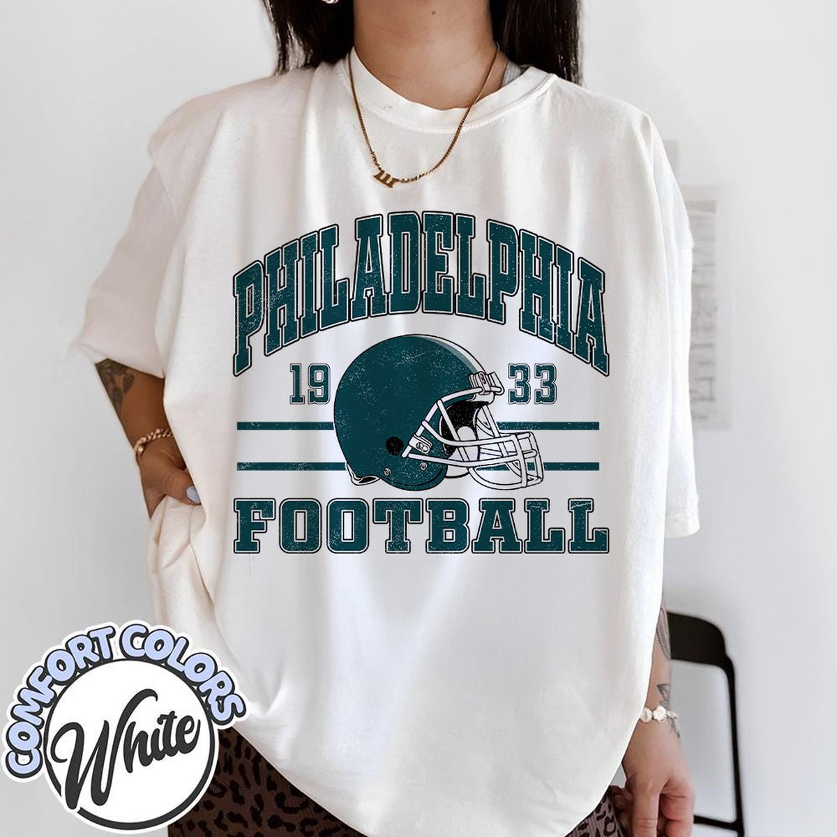 Unisex Philadelphia football vintage t-shirt for men and women
