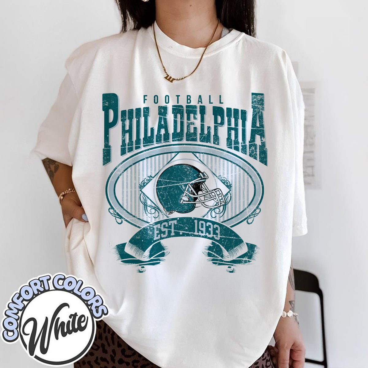 Unisex Philadelphia football vintage t-shirt for men and women