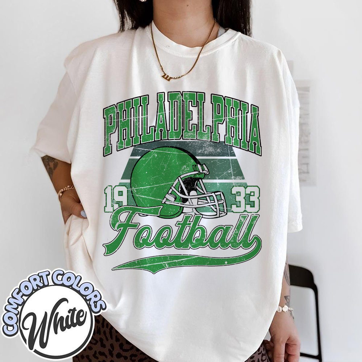 Unisex Philadelphia football vintage t-shirt for men and women